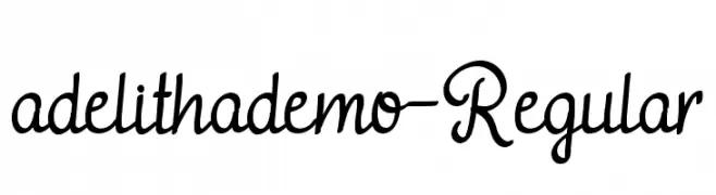 adelithademo-Regular  تنزيل الخطوط