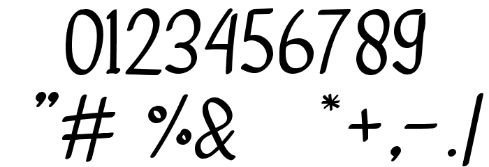 adelithademo-Regular Font OTHER CHARS