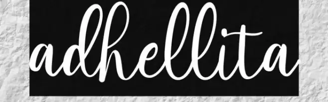 adhellita Font examples