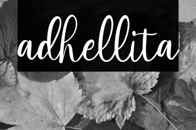 adhellita Font examples