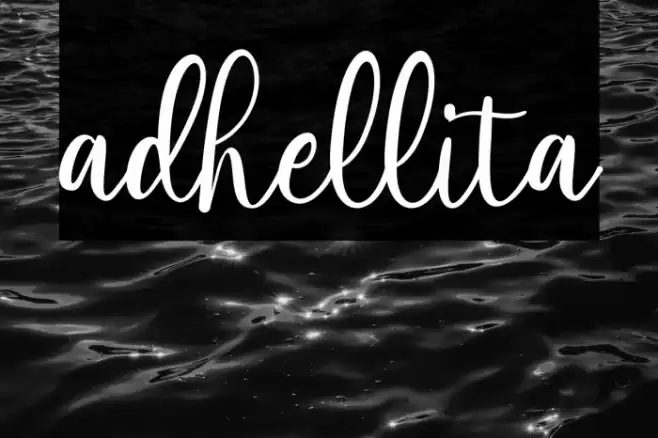 adhellita Font examples