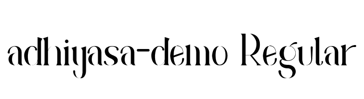 adhiyasa-demo Regular  Frei Schriftart Herunterladen