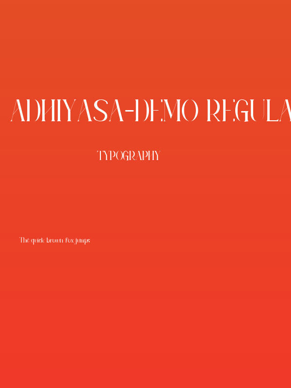 adhiyasa-demo Regular Poster