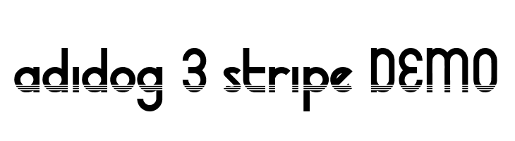 adidog 3 stripe DEMO  免费字体下载
