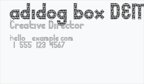 adidog box DEMO Business Card