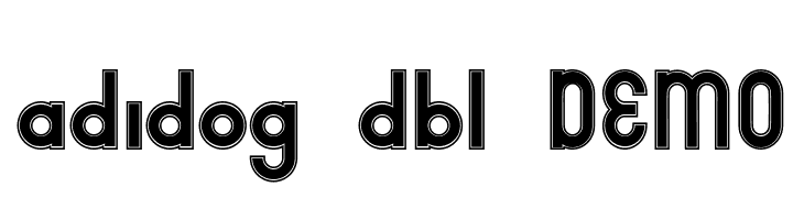 adidog dbl DEMO  免费字体下载