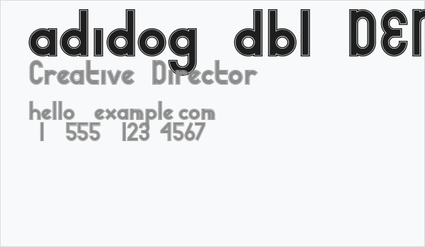 adidog dbl DEMO Business Card