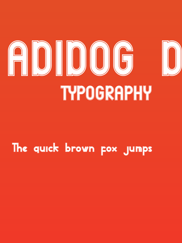 adidog dbl DEMO Poster