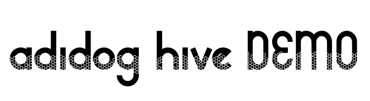adidog hive DEMO  Free Fonts Download