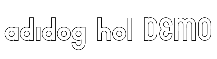 adidog hol DEMO  免费字体下载