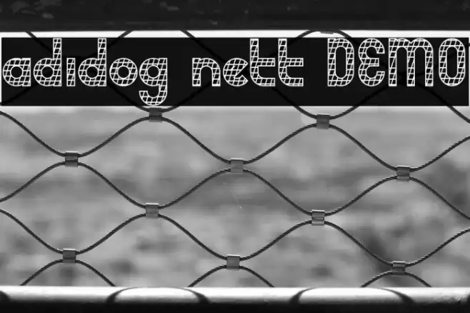 adidog nett DEMO Шрифта examples