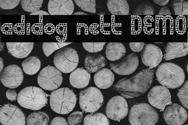adidog nett DEMO Шрифта examples