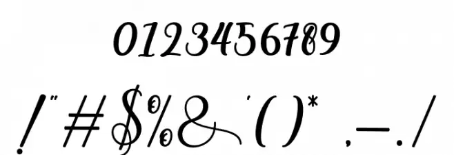 adiline Font OTHER CHARS