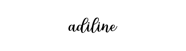 adiline  नि: शुल्क फ़ॉन्ट्स डाउनलोड