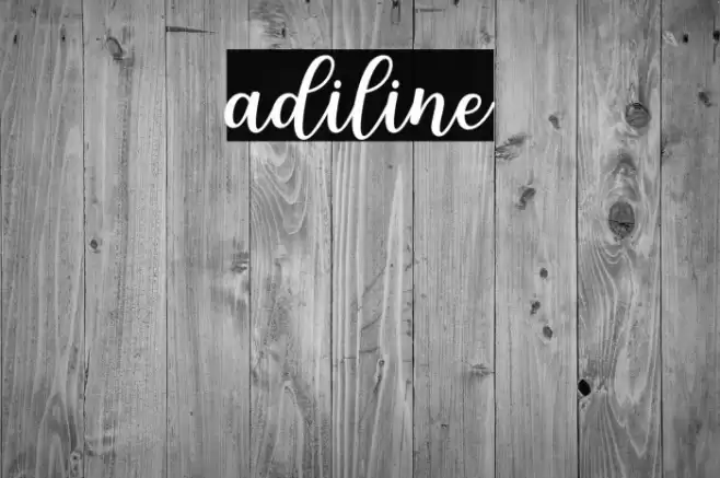 adiline Font examples