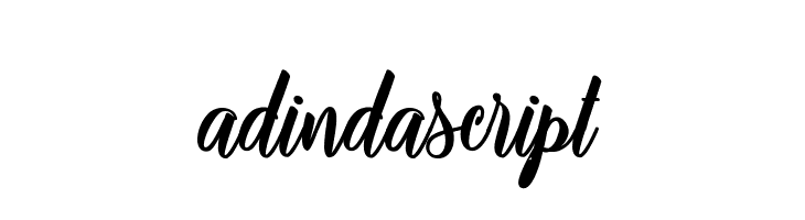 adinda script  フリーフォントのダウンロード