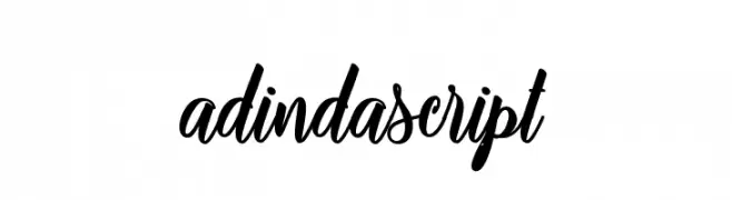 adinda script  Frei Schriftart Herunterladen