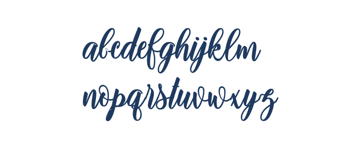 adinda script Lowercase