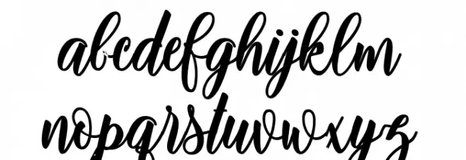 adinda script फ़ॉन्ट लोअरकेस