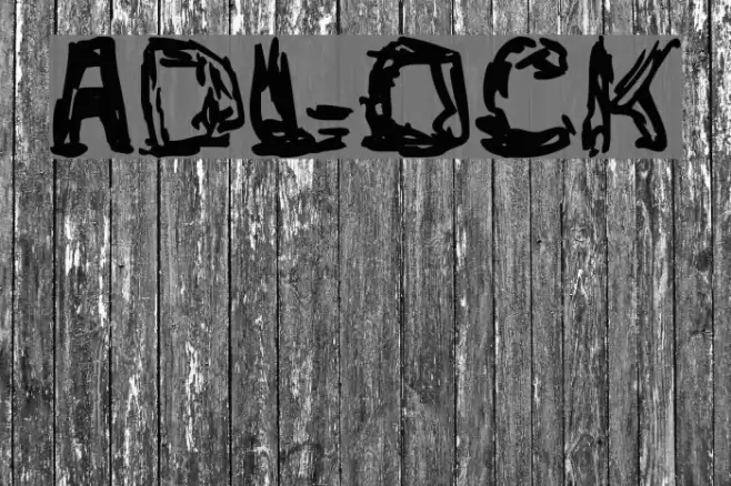 adlock Font examples