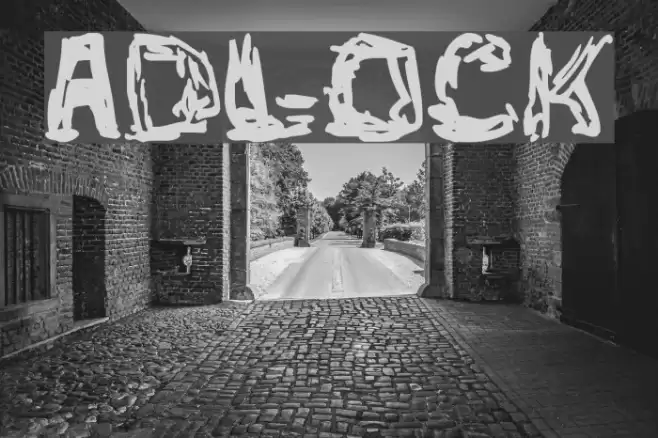 adlock Font examples