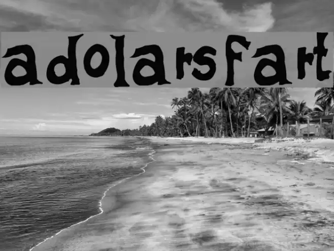 adolars fart Font examples