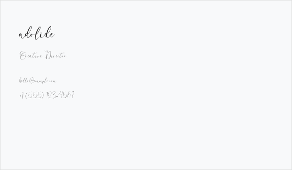 adolide Business Card