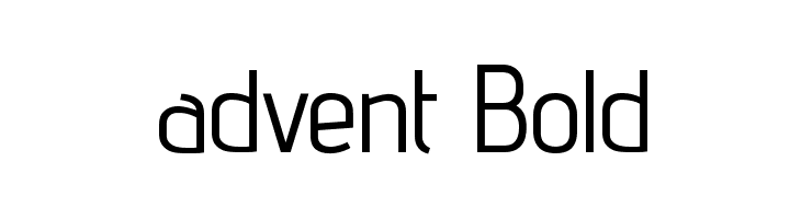 advent Bold  Скачать бесплатные шрифты