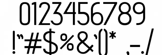 advent Bold Font OTHER CHARS