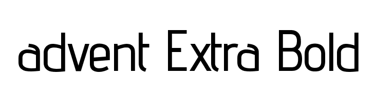 advent Extra Bold  font caratteri gratis
