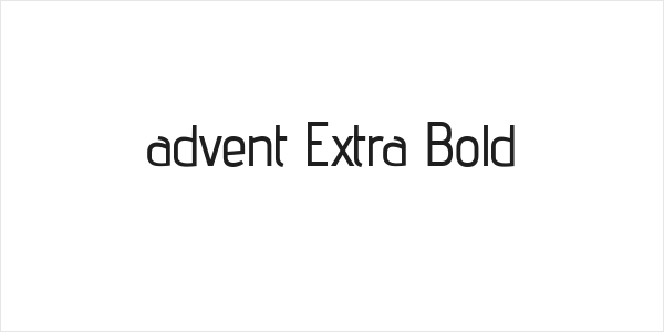 advent Extra Bold Logo