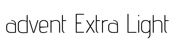 advent Extra Light Fonte