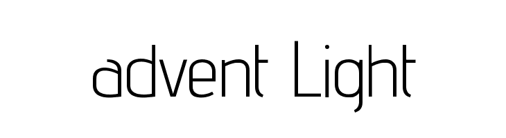 advent Light Font