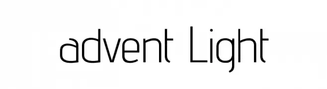 advent Light  Frei Schriftart Herunterladen