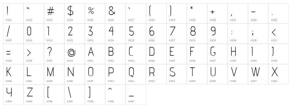 advent Light Character Map