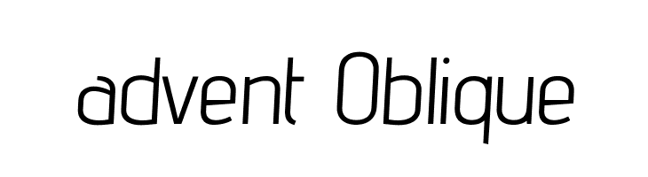 advent Oblique  Descarca Fonturi Gratis
