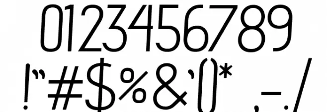 advent Oblique Font OTHER CHARS