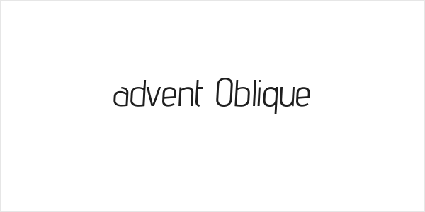 advent Oblique Logo