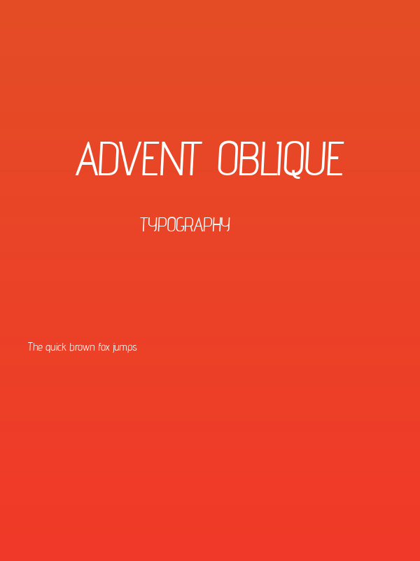 advent Oblique Poster