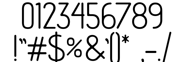 advent Rounded Font OTHER CHARS