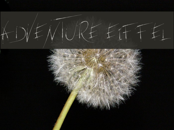 adventure Eiffel Font examples
