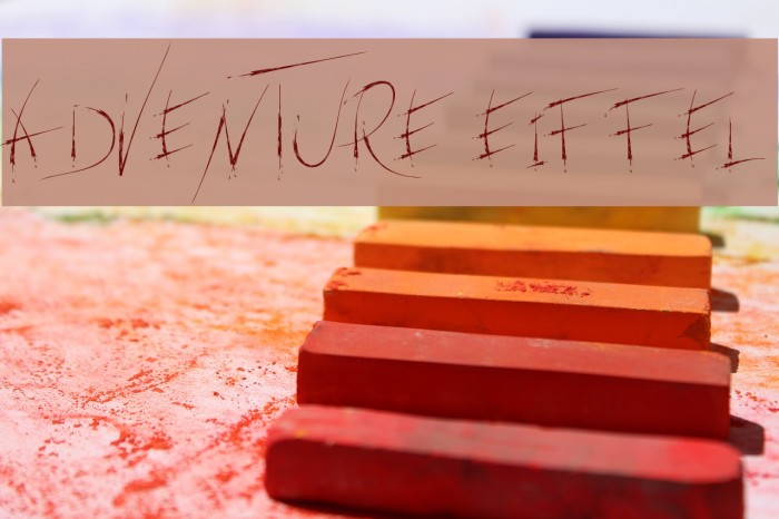adventure Eiffel Font examples