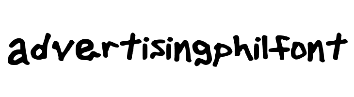 advertisingphilfont  フリーフォントのダウンロード