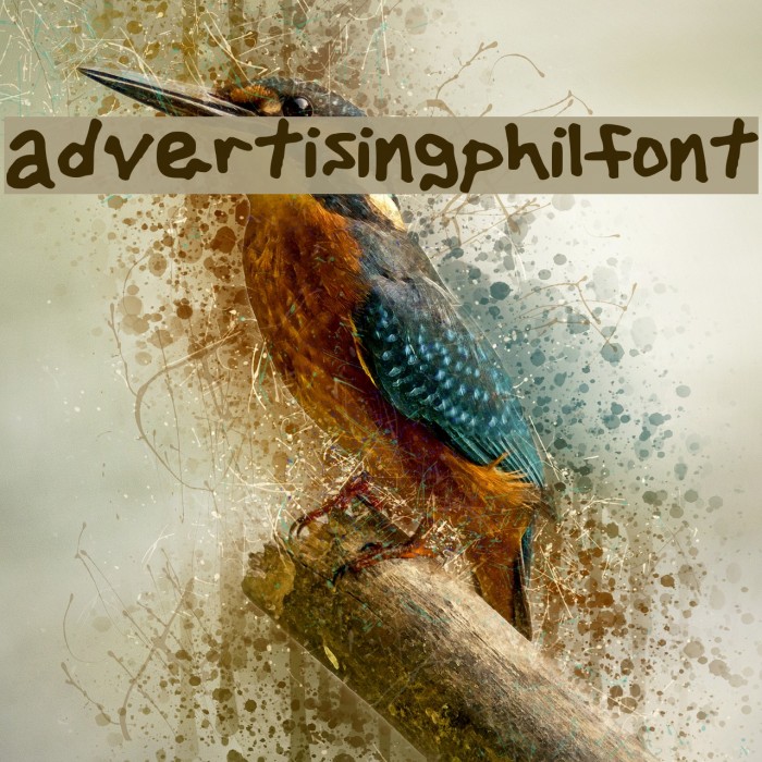 advertisingphilfont Font examples