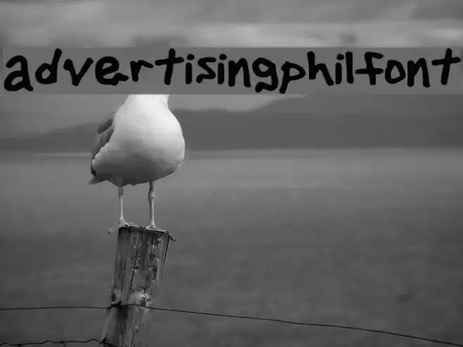 advertisingphilfont Font examples