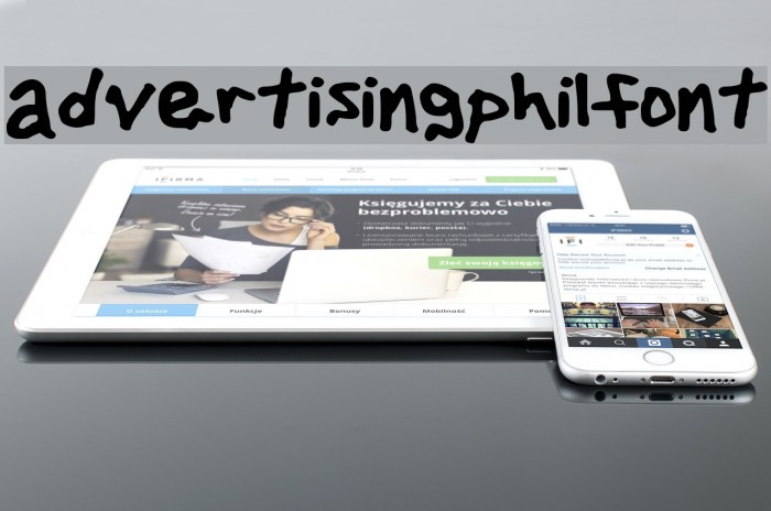 advertisingphilfont Font examples