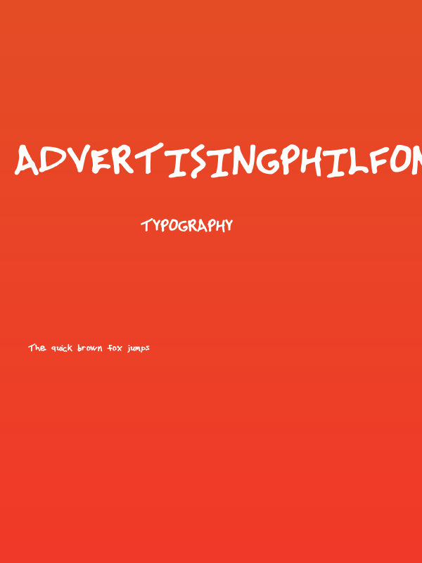 advertisingphilfont Poster