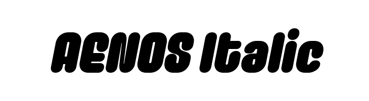 AENOS Italic  لخطوط تنزيل