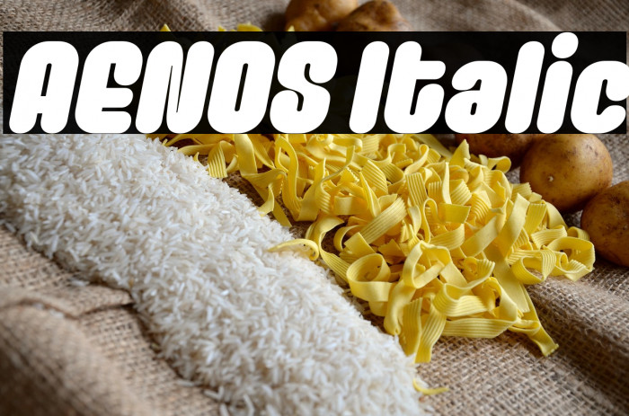 AENOS Italic Example 2