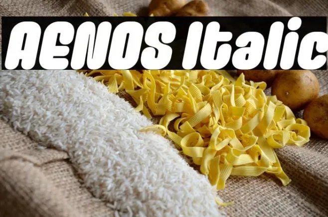 AENOS Italic Example 2